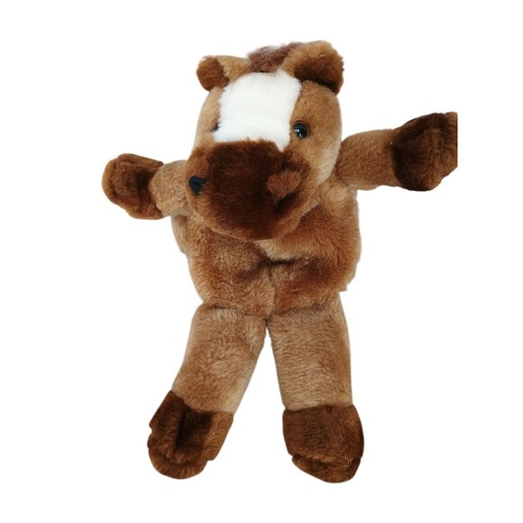 Stuffed Horse Plush Animal Handbag With Zipper By Stella & Max - Picture 1 of 7